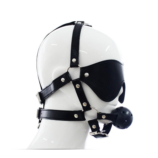 Eye mask Bondage Hood with Month Ball