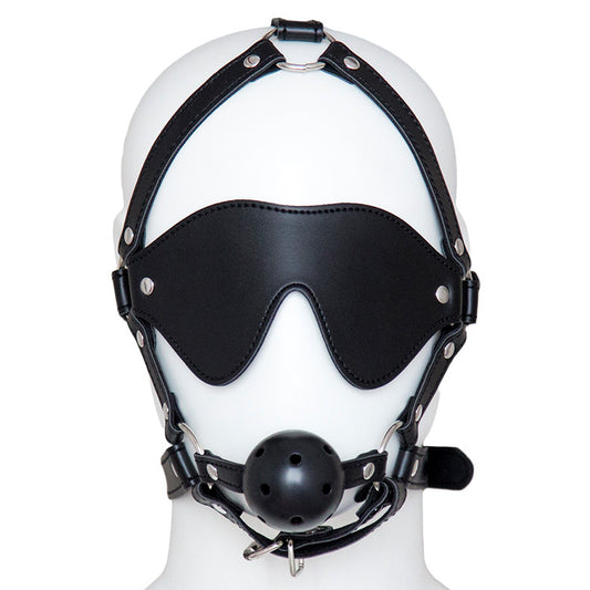 Eye mask Bondage Hood with Month Ball