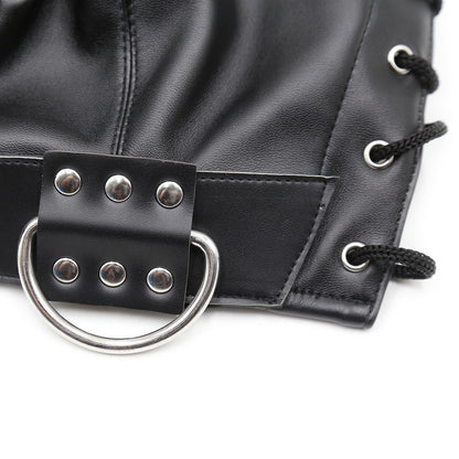 kinstoys bdsm hood adjustable head harness mask removable month