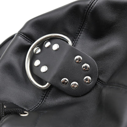 kinstoys bdsm hood adjustable head harness mask removable month