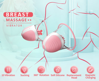 10x Rotating Nipple Suckers Silicone