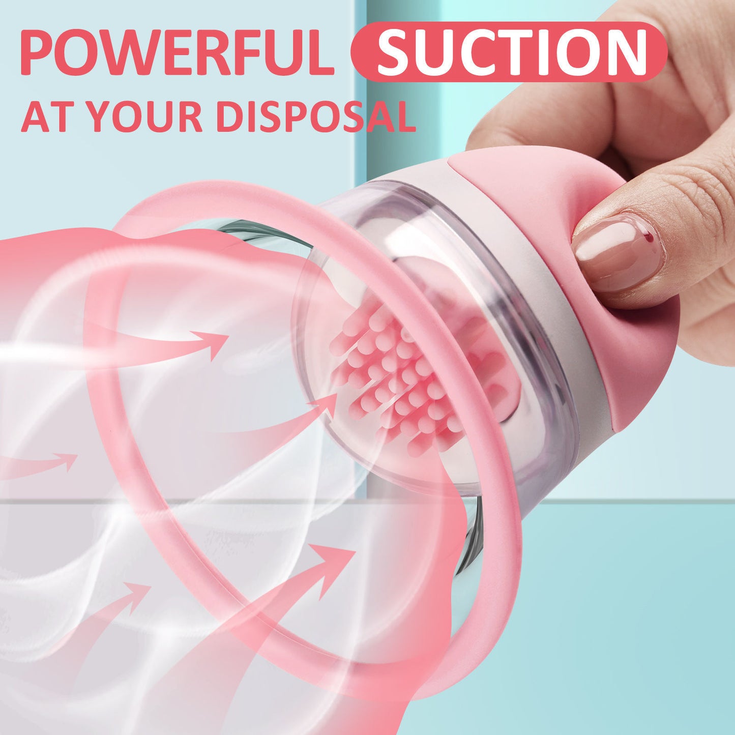 10x Rotating Nipple Suckers Silicone