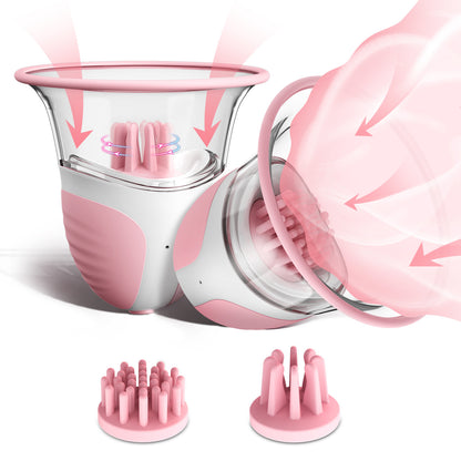 10x Rotating Nipple Suckers Silicone